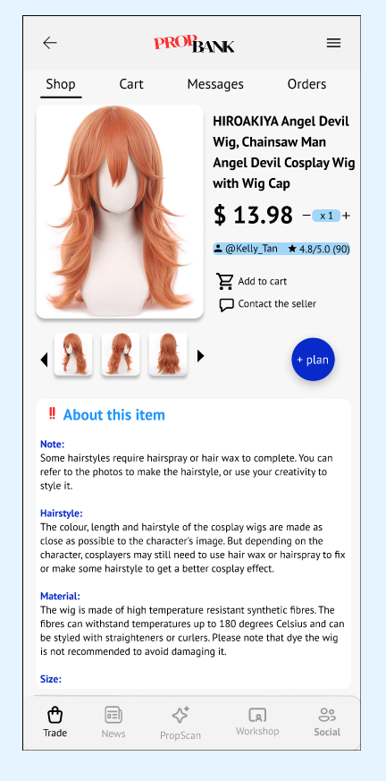 Tap Card → Marketplace Detail
